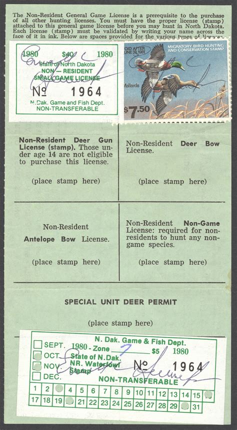 north dakota waterfowl license